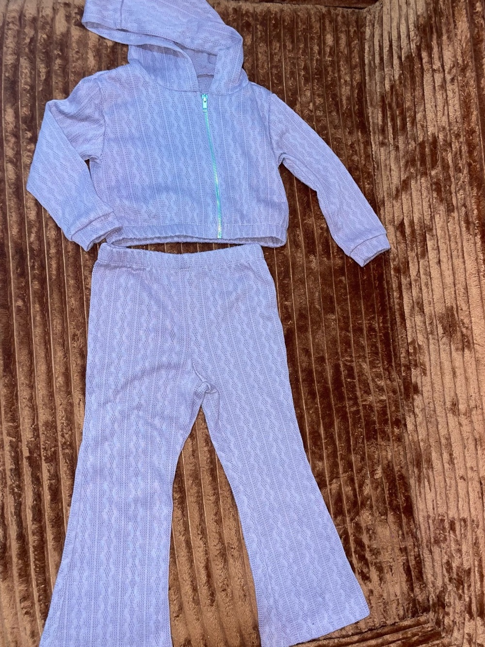 light purple two-piece set